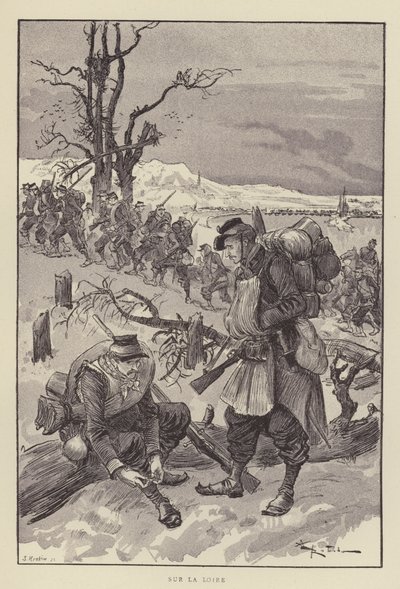 Auf der Loire von after Albert Robida